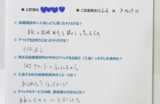 40代男性ご成婚アンケート（40歳、西尾市在住）